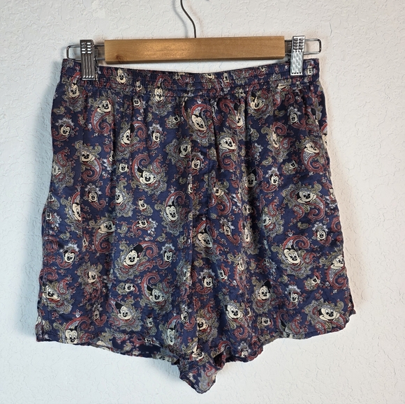 Vintage Mickey Mouse Disney 100 % Silky shorts / Pijama size M - Picture 7 of 7